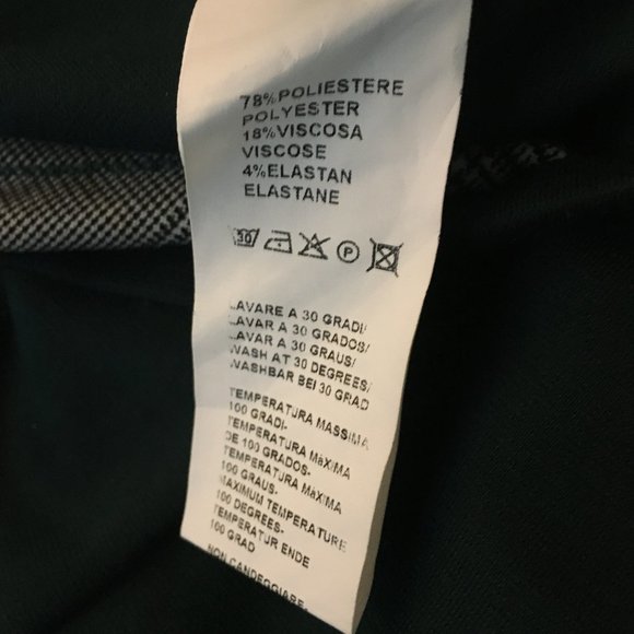 Made in Italy 3/4 Sleeve Plaid Colourblock Shift Dress - Picture 15 of 16